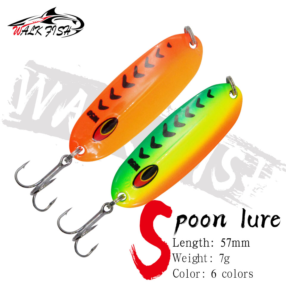 Fishing Hook Treble - WALK FISH 7g Metal Jigging Spinner