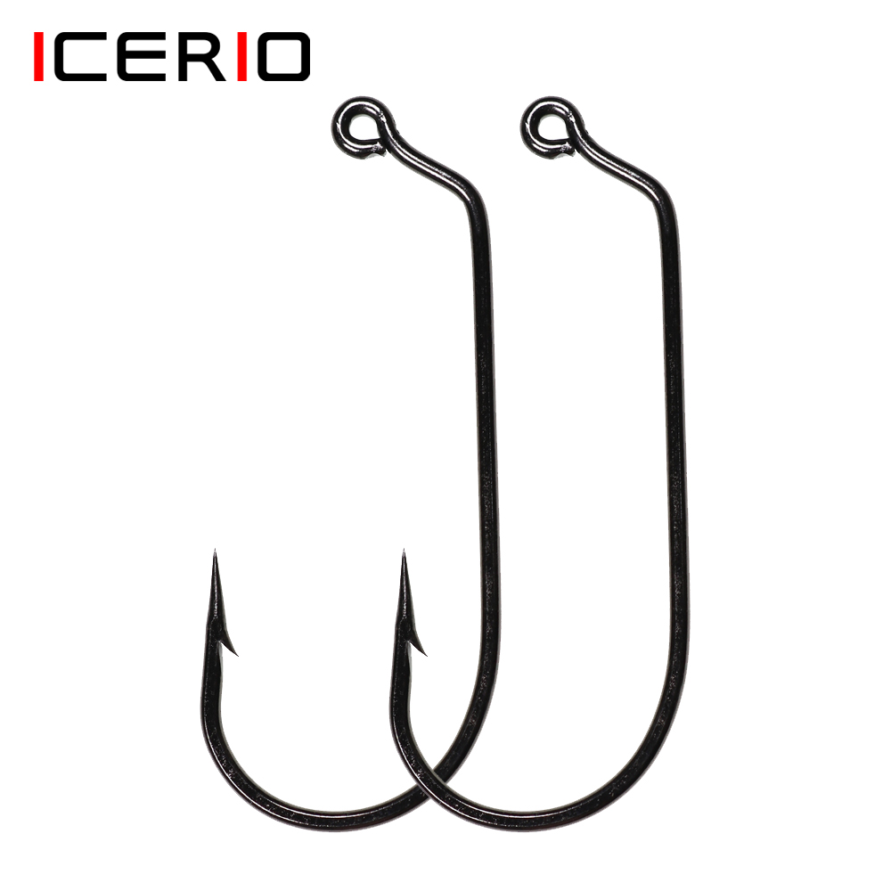 Fishing Hook Barbless - ICERIO 20PCS 60 Degree Jig Hook