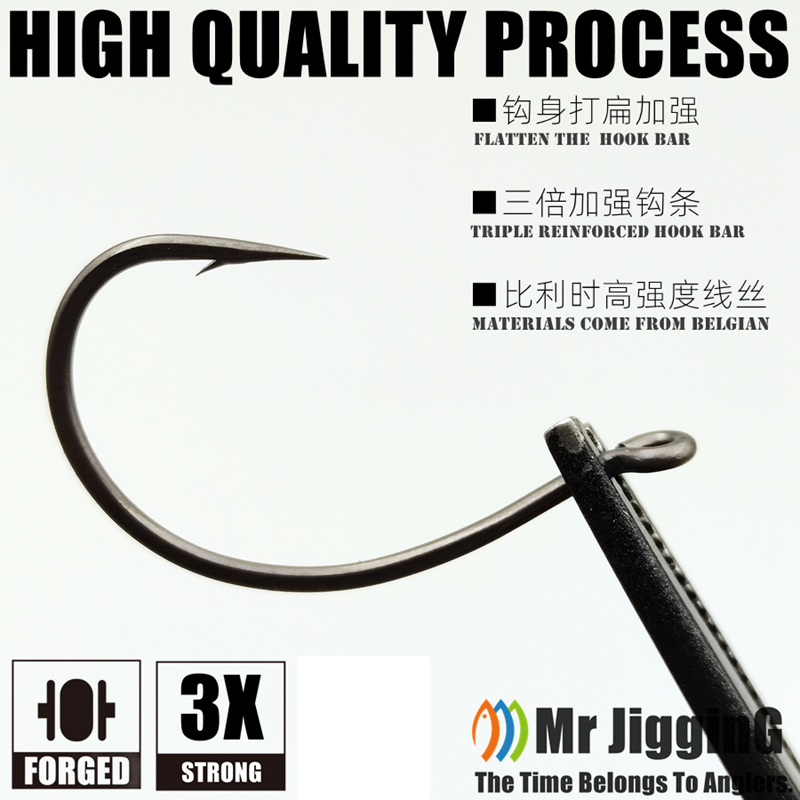 Mr JigginG PTFE Super Slide Wa - огляд і ціна Fishing Hook Offset
