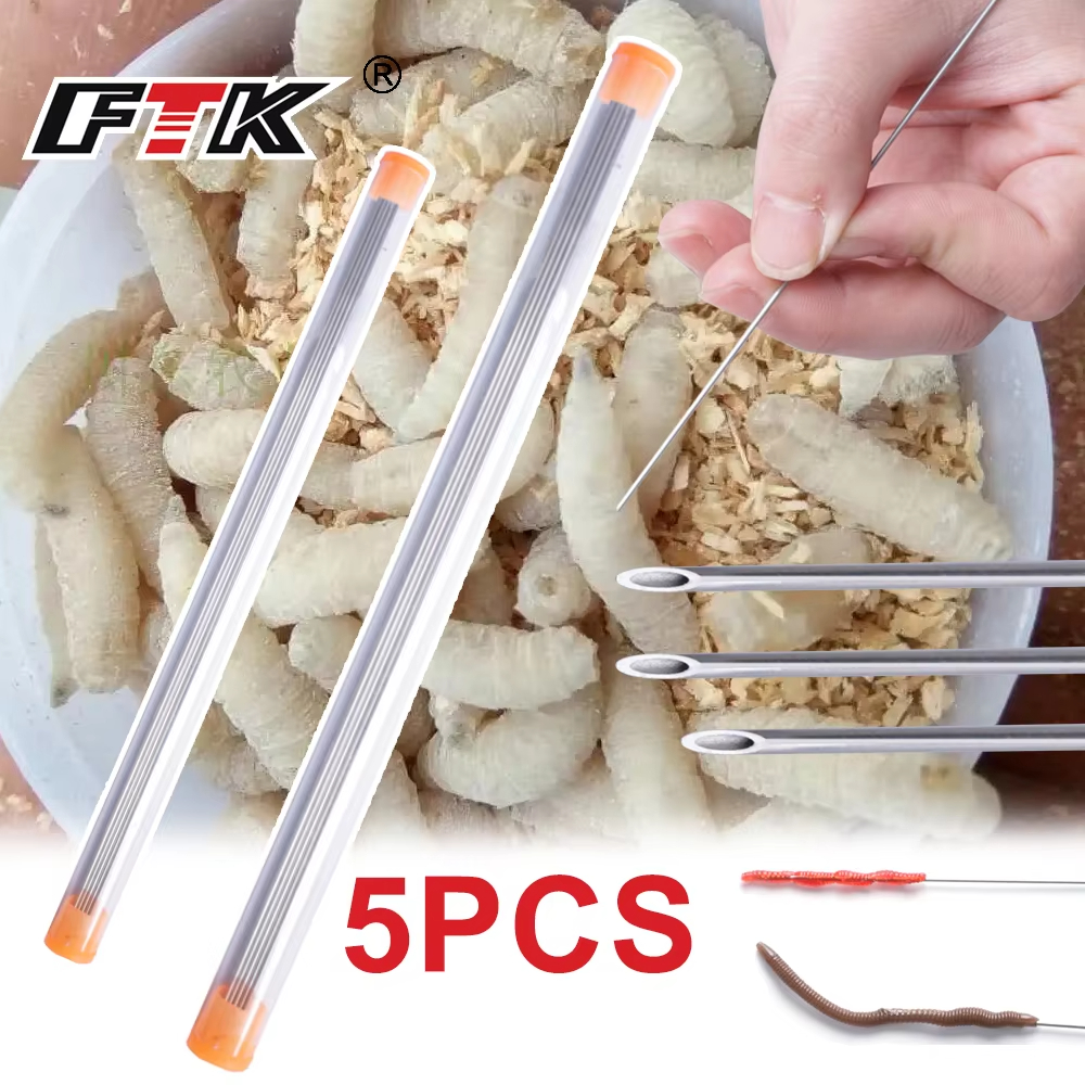 Earthworm Hooking Needle Stain - огляд і ціна Fishing Hook Stainless Steel