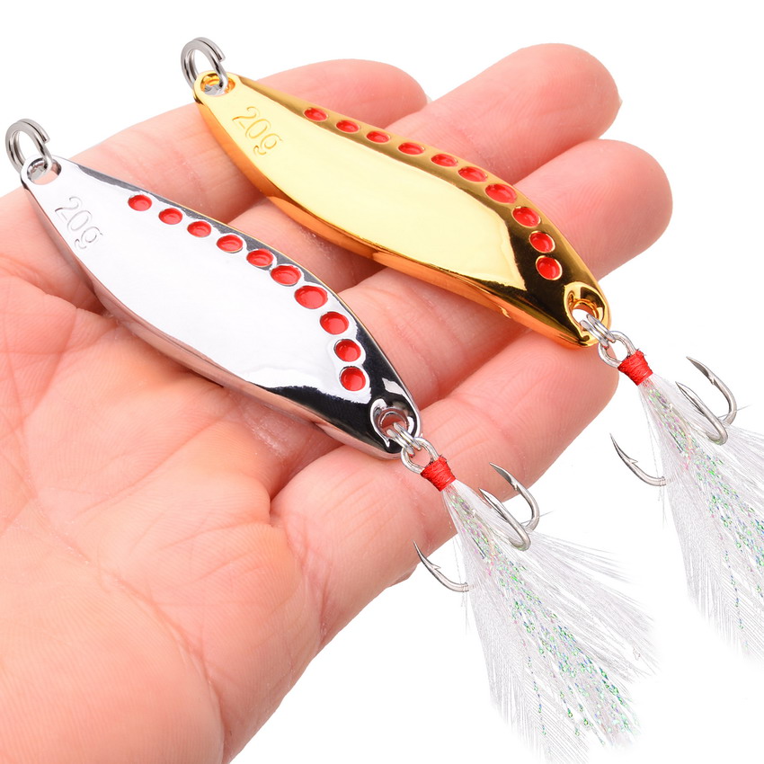8PCS/Set Lure Metal Spinner Sp - огляд і ціна Fishing Hook Treble