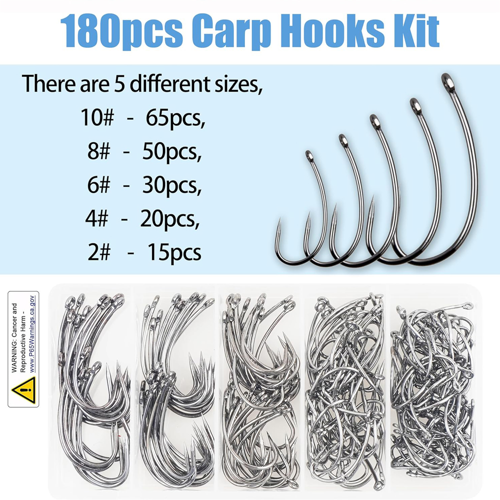 180PCS Barbless Fishing Hooks  - огляд і ціна Fishing Hook Circle