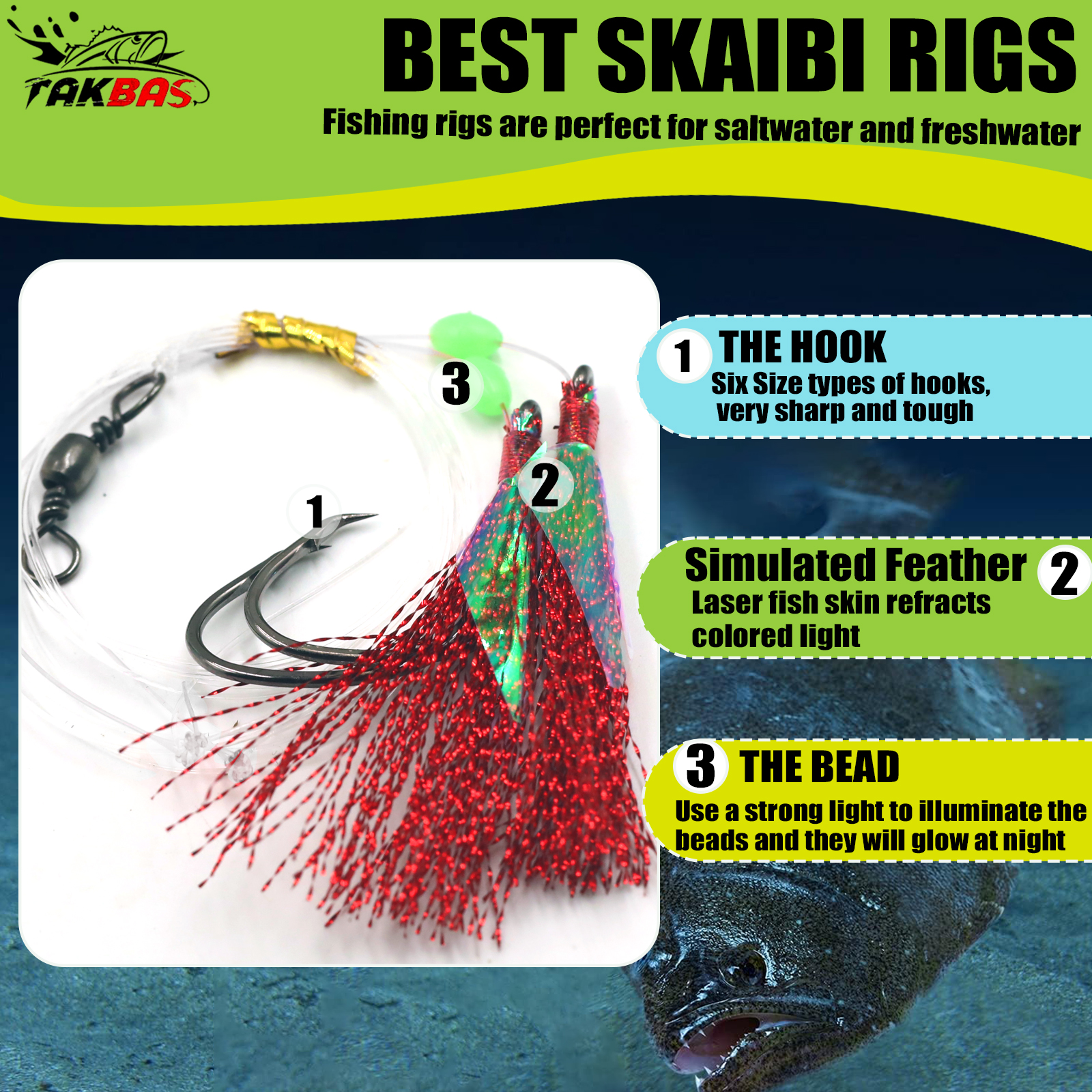 6pcs Snapper Tackle Flasher Ri - огляд і ціна Fishing Hook Circle