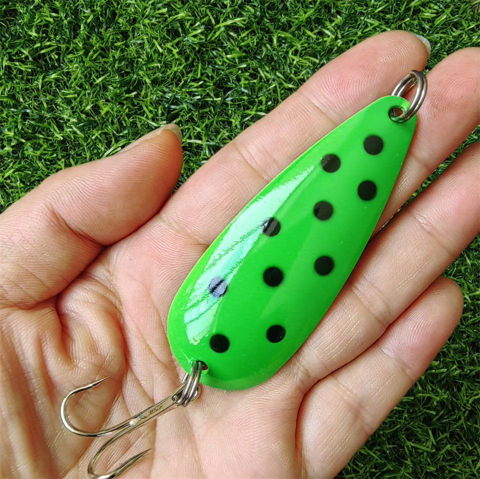 1PCS Spinner Spoon Lure 27G 19 - огляд і ціна Fishing Hook Treble
