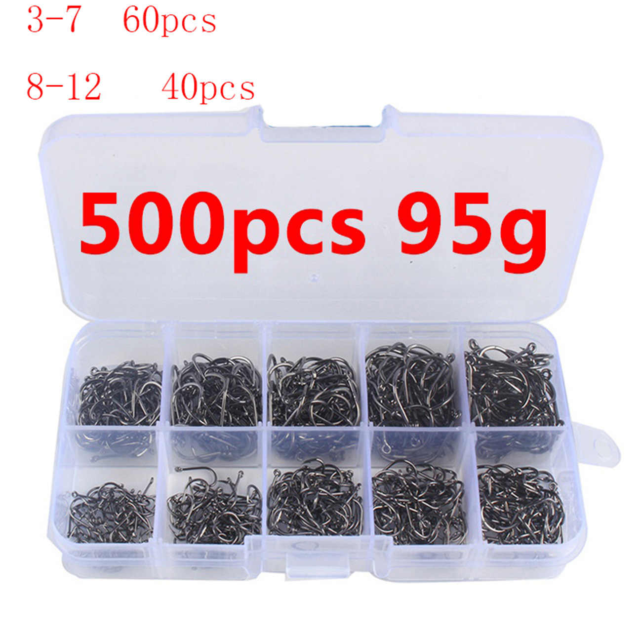 100/500pcs Fishing Hooks Set C - огляд і ціна Fishing Hook Circle