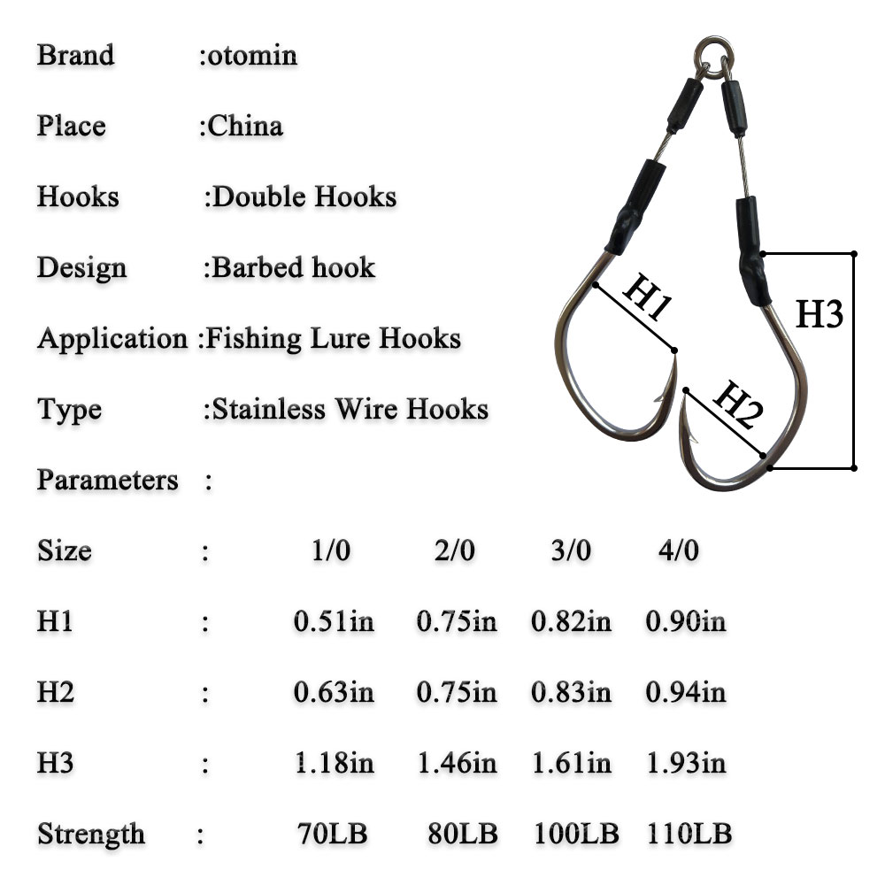2pairs/bag Slow Fast Jigging H - огляд і ціна Fishing Hook Barbless