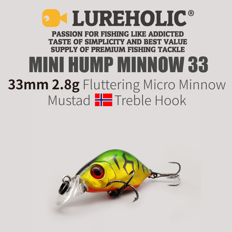 LUREHOLIC 33mm 2.8g Fluttering - огляд і ціна Fishing Hook Treble