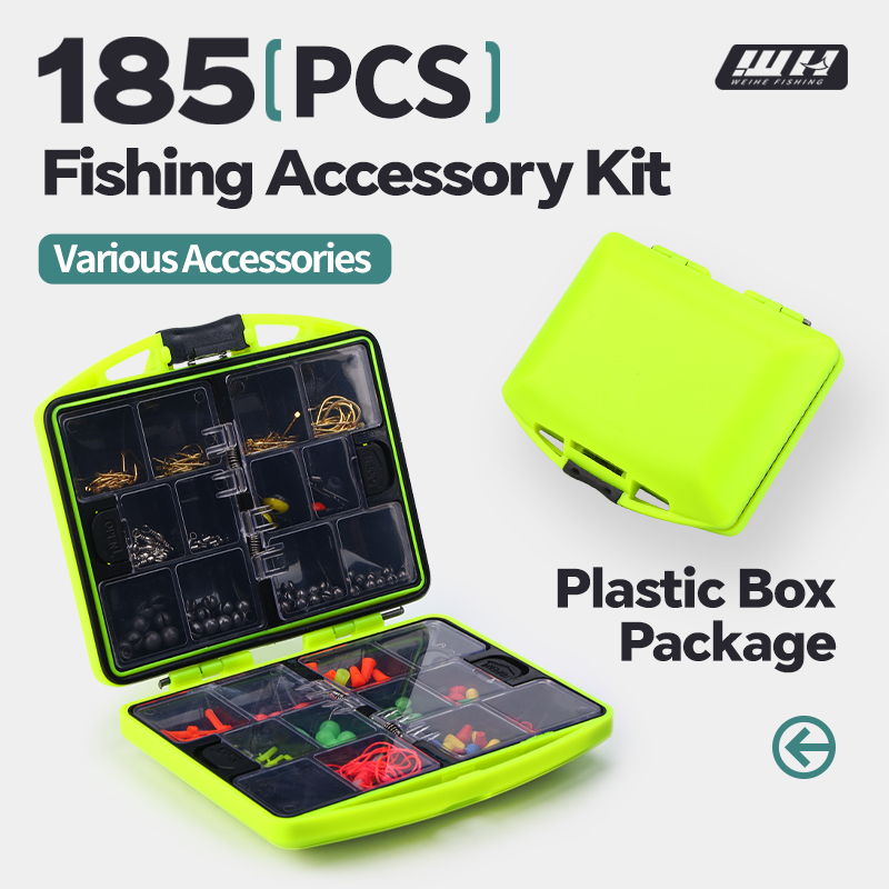WEIHE 185pcs fishing accessori - огляд і ціна Fishing Hook Box