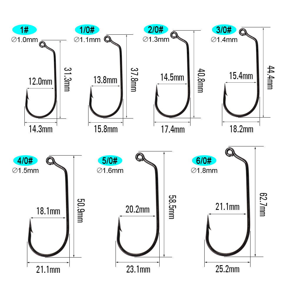 ICERIO 20PCS 60 Degree Jig Hoo - огляд і ціна Fishing Hook Barbless