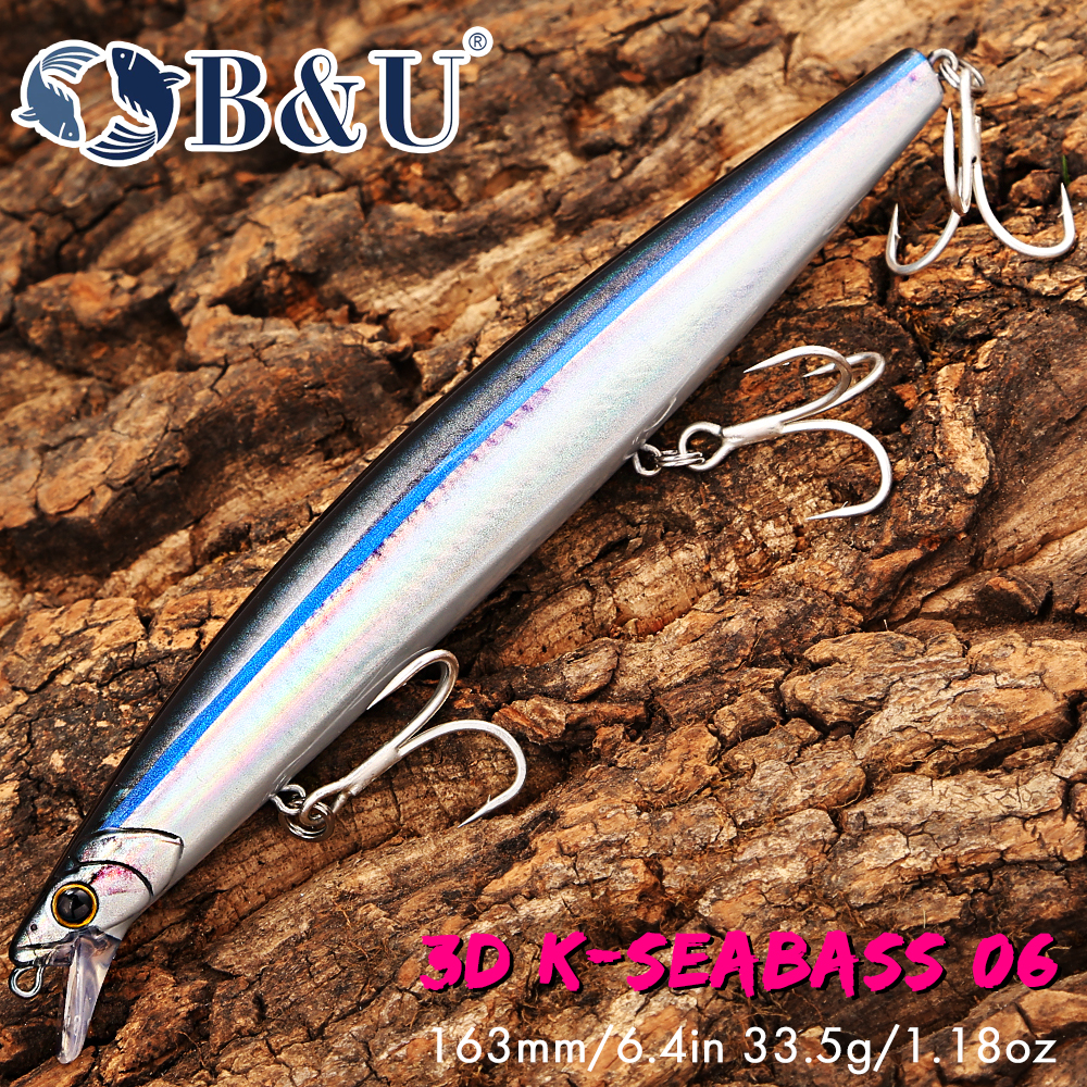 B&U 163mm/33.5g Floating Long  - огляд і ціна Fishing Hook Treble