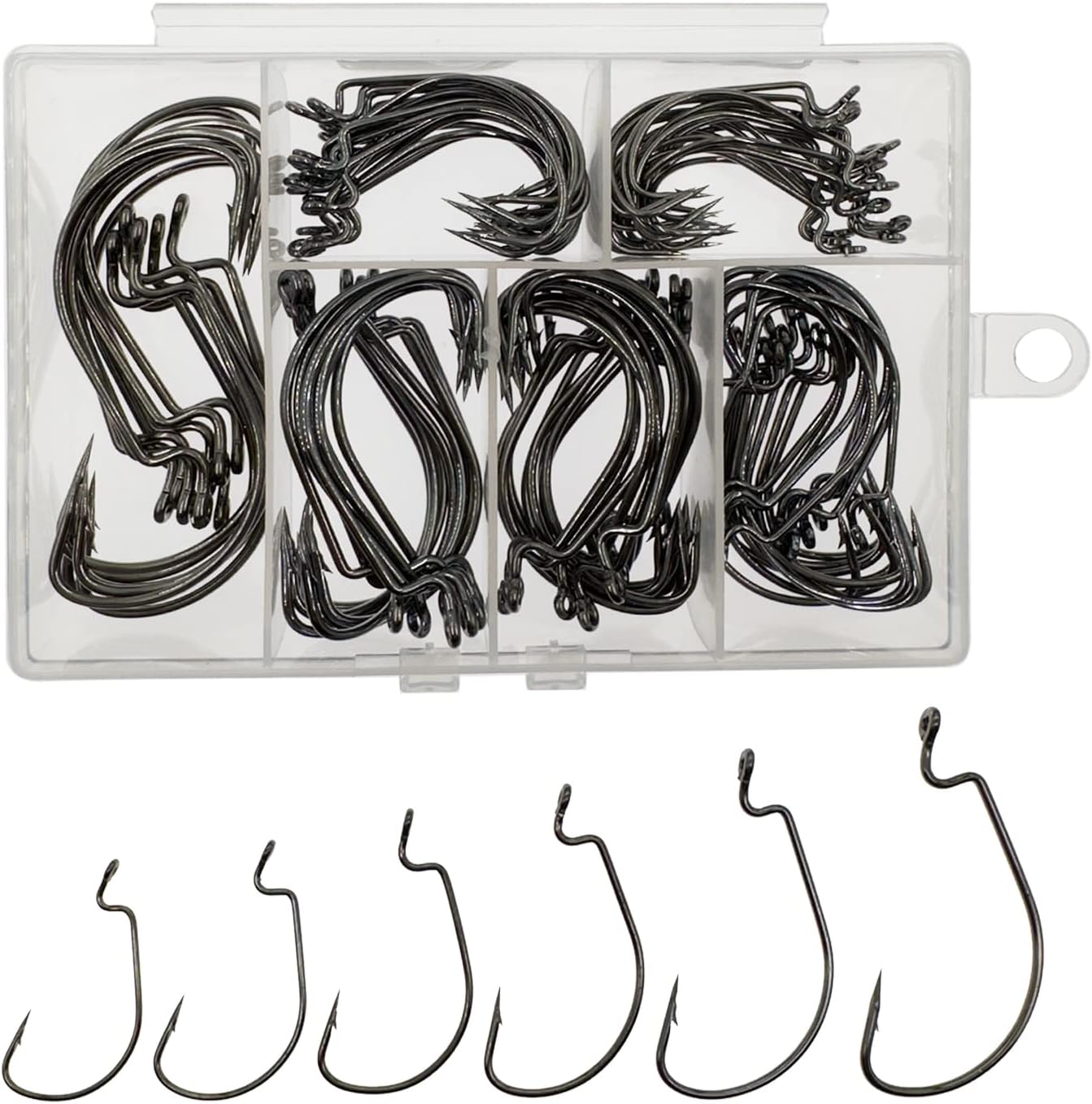 110pcs Bass Fishing Hooks Set, - огляд і ціна Fishing Hook Offset