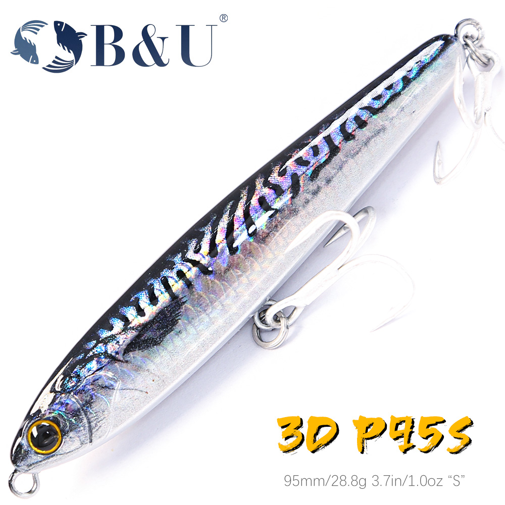 B&U Sinking Pencil Fishing Lur - огляд і ціна Fishing Hook Treble