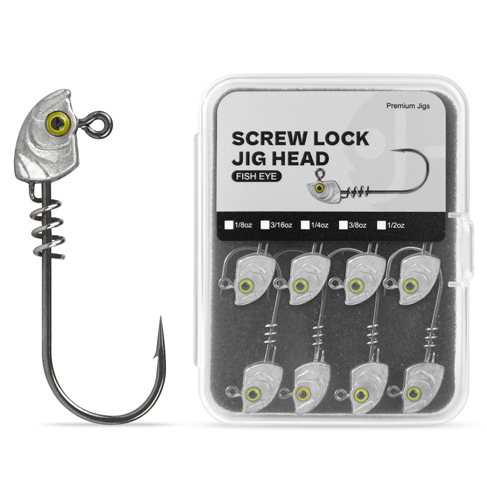 15PCS Screw Lock Swimbait Jig  - огляд і ціна Fishing Hook Weedless