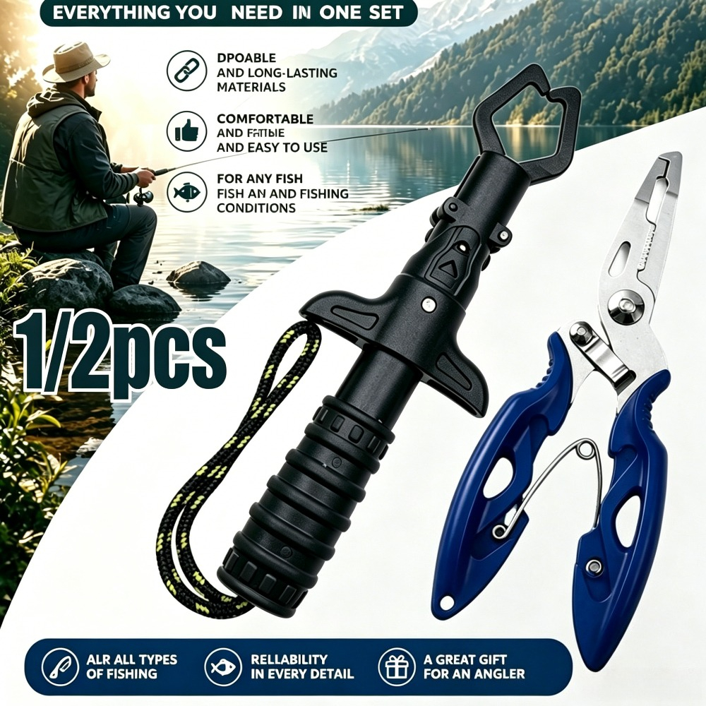 1/2pcs Fishing Gripper and Pli - огляд і ціна Fishing Hook Remover