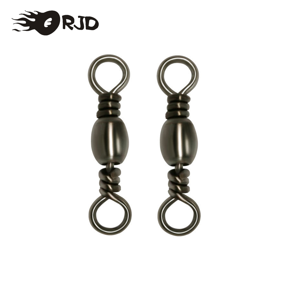 ORJD 20-50pcs Barrel Swivels F - огляд і ціна Fishing Hook Stainless Steel