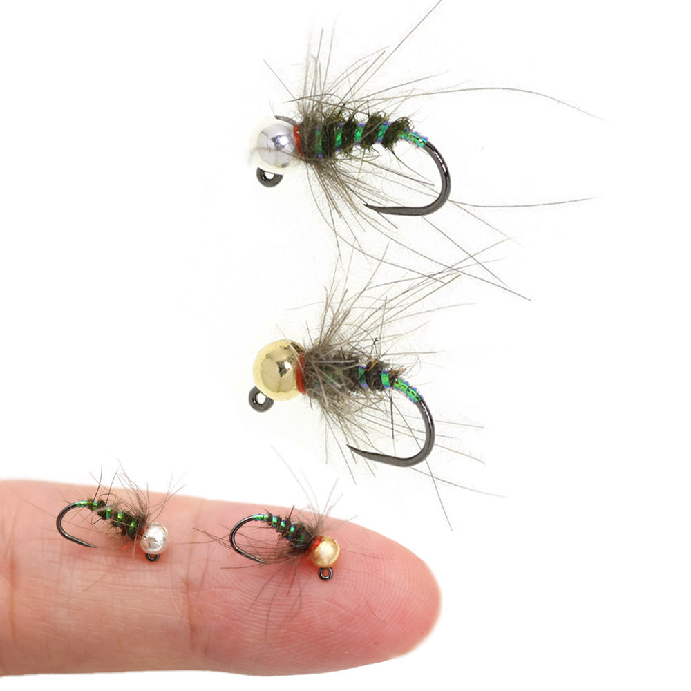 4pcs #16 Tungsten Beadhead CDC - огляд і ціна Fishing Hook Barbless