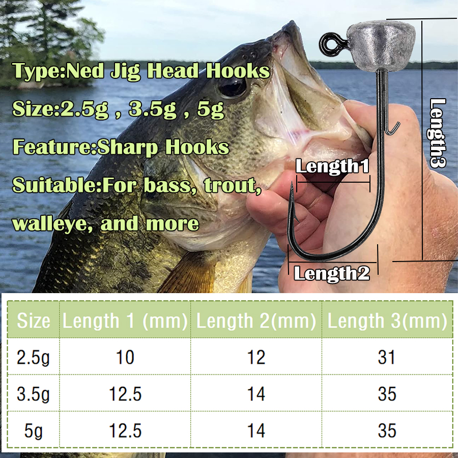 Mushroom Head Fishing Rigs Jig - огляд і ціна Fishing Hook Weedless