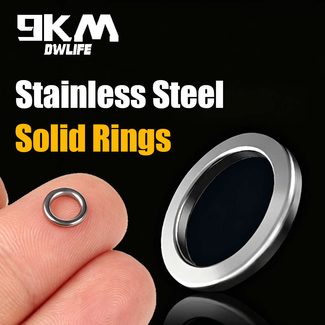 9KM Solid Ring Fishing 50pcs S - огляд і ціна Fishing Hook Jig