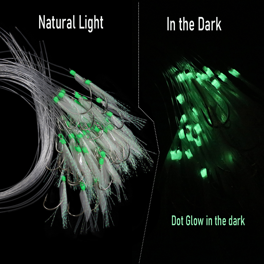 WIFREO 50pc Luminous Simulated - огляд і ціна Fishing Hook Circle