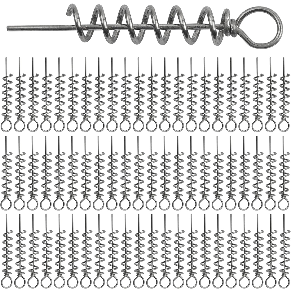 50Pcs Spring Twist Lock Fishin - огляд і ціна Fishing Hook Stainless Steel