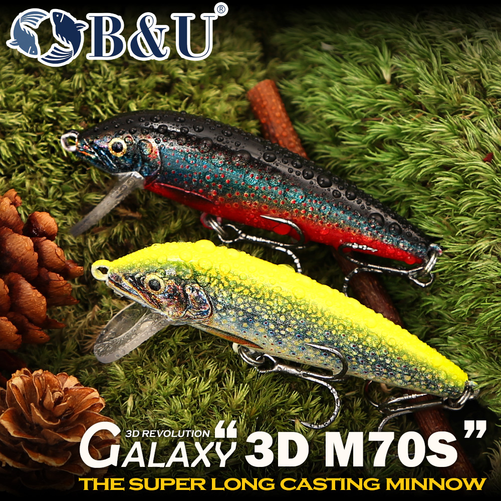 B&U Sinking Minnow Fishing Lur - огляд і ціна Fishing Hook Treble
