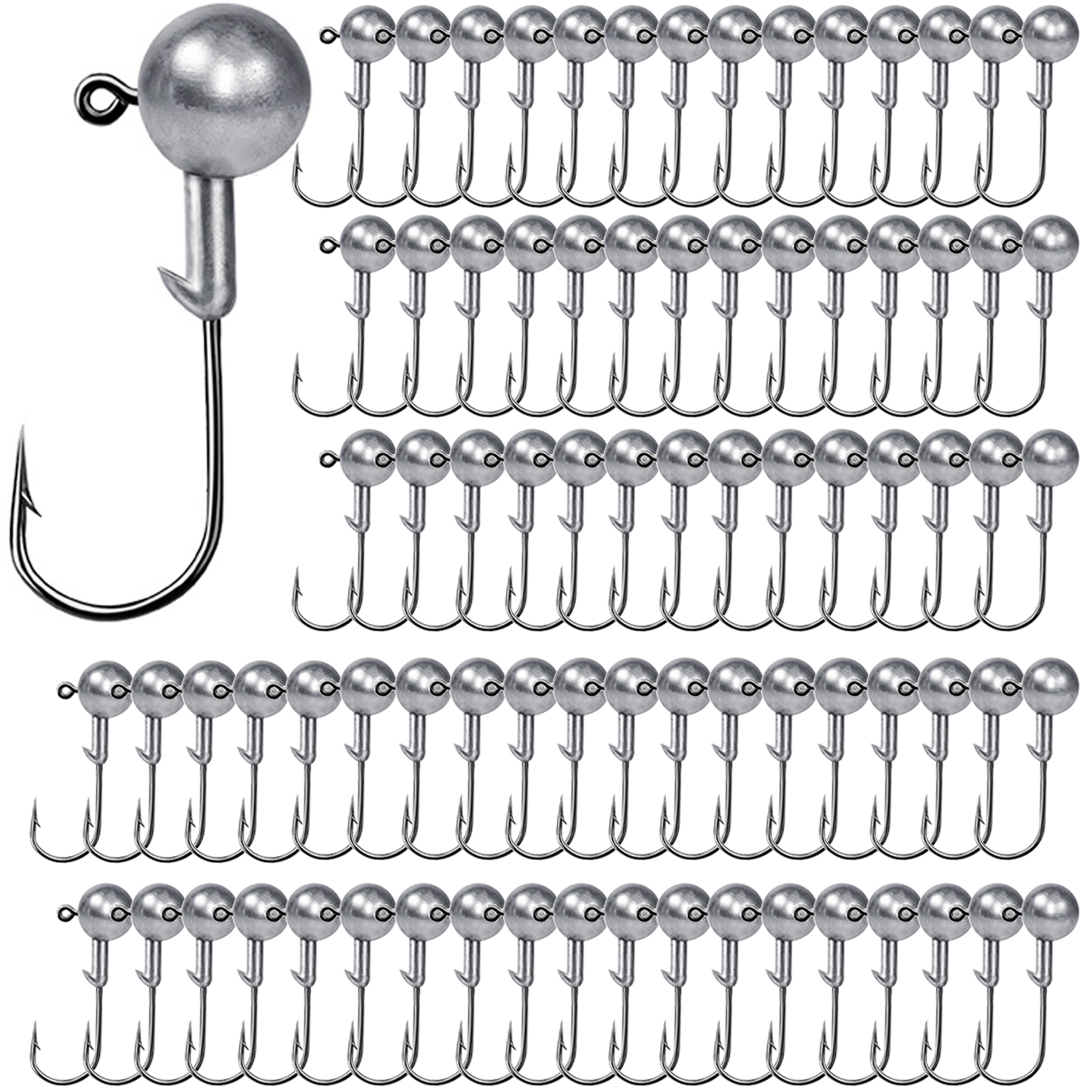 100PCS Fishing Hooks Lead Jig  - огляд і ціна Fishing Hook Offset