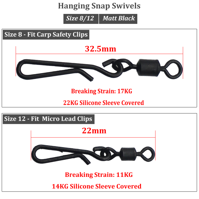 20PCS Carp Fishing Quick Chang - огляд і ціна Fishing Hook Size