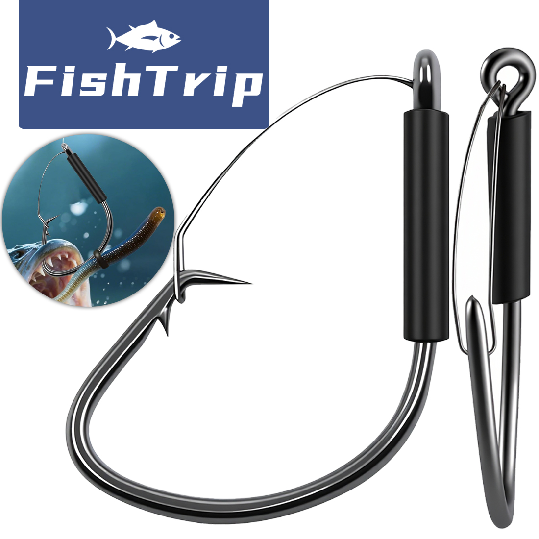 FishTrip Weedless Wacky Rig Ho - огляд і ціна Fishing Hook Weedless