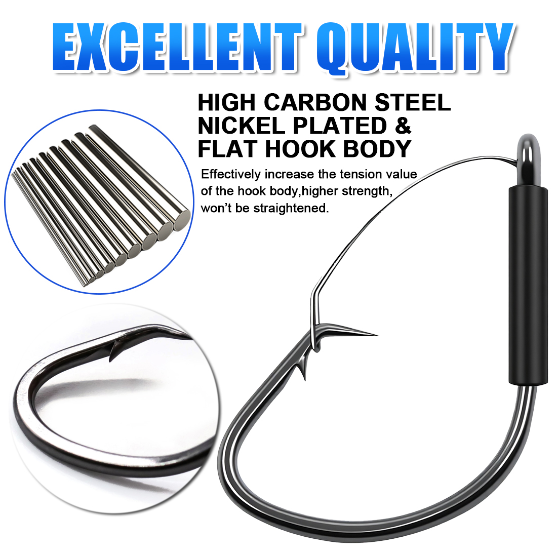 FishTrip Weedless Wacky Rig Ho - огляд і ціна Fishing Hook Weedless