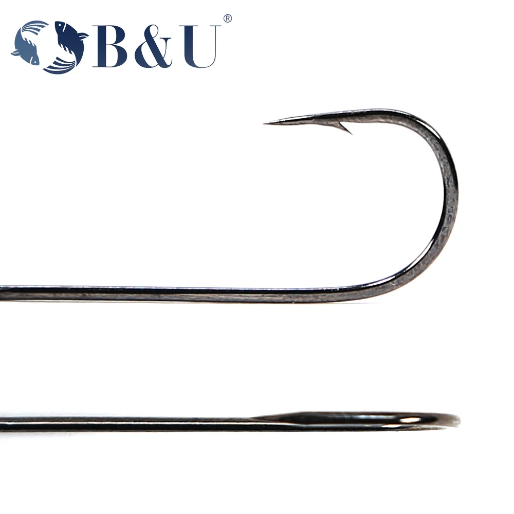 B&U 20pcs Fishing hook big eye - огляд і ціна Fishing Hook Offset