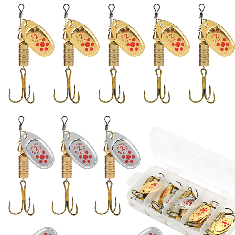 1PCS Metal Plating Spinner Bai - огляд і ціна Fishing Hook Treble