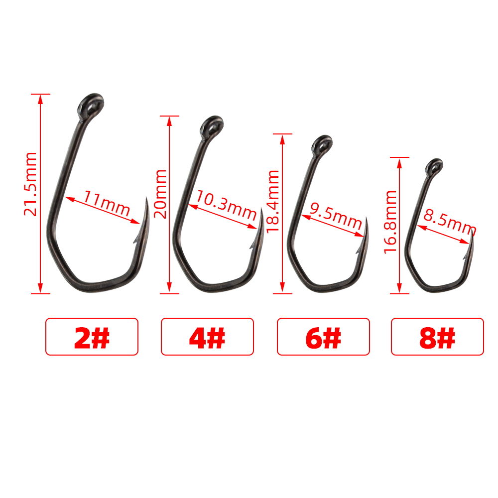 50pcs Carp Fishing Hooks Barbe - огляд і ціна Fishing Hook Barbless