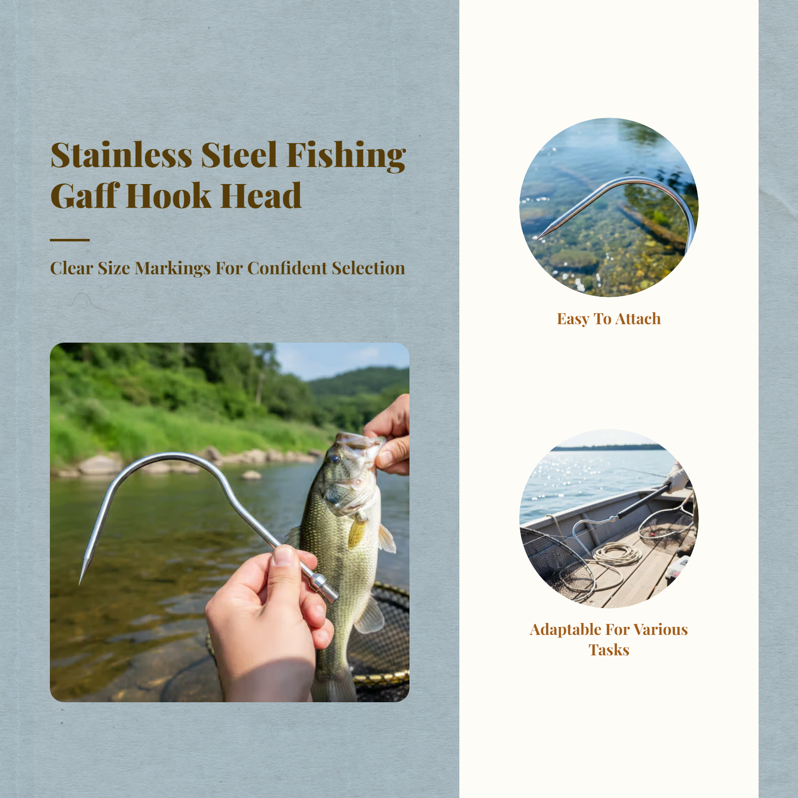 Fishing Sickle Head Stainless  - огляд і ціна Fishing Hook Stainless Steel
