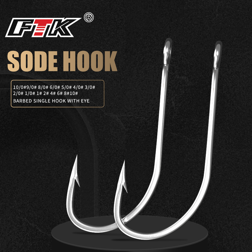 FTK Fishing Hooks 1-10#50PCS 1 - огляд і ціна Fishing Hook Offset