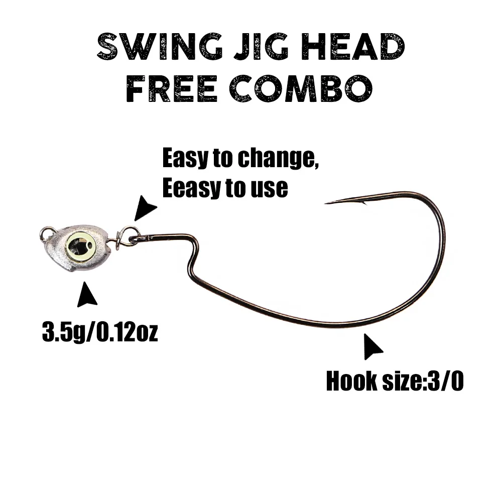 B&U Swing Jig head cheburashka - огляд і ціна Fishing Hook Jig