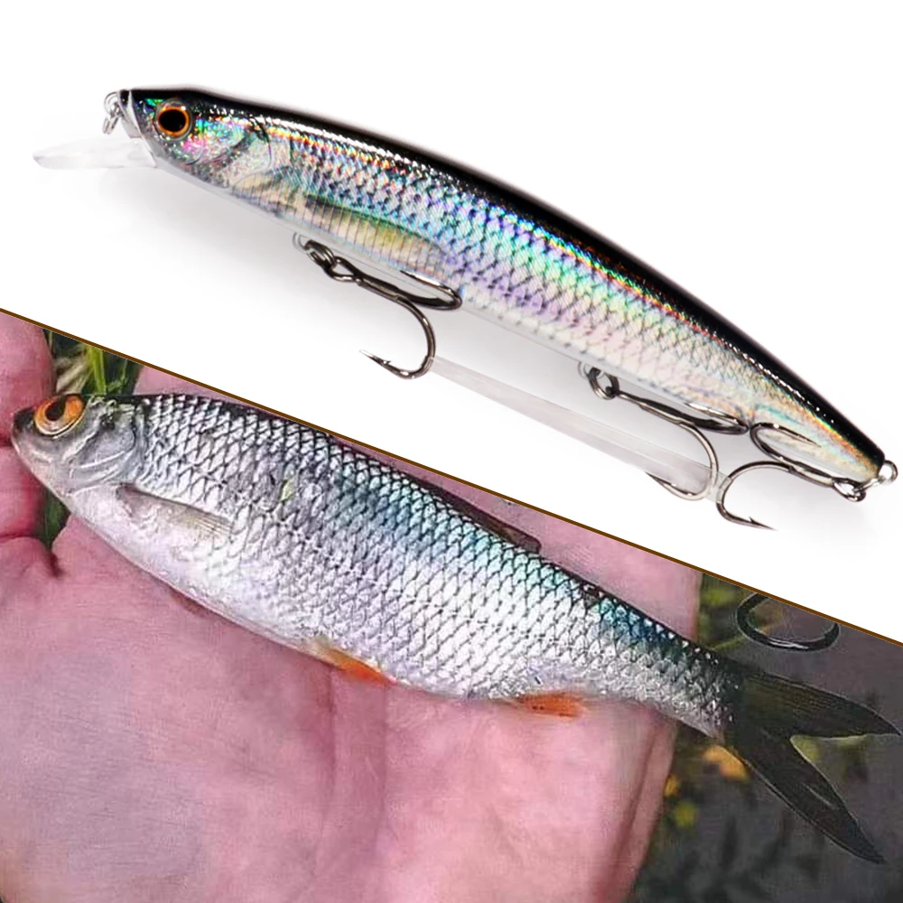GOBAIT Floating Minnow 14cm 24 - огляд і ціна Fishing Hook Treble
